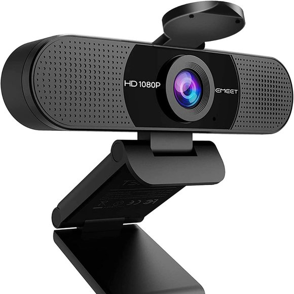 EMEET 1080P Webcam with Microphone, C960 Web Camera, Mics Streaming Webcam wit - Picture 2 of 14